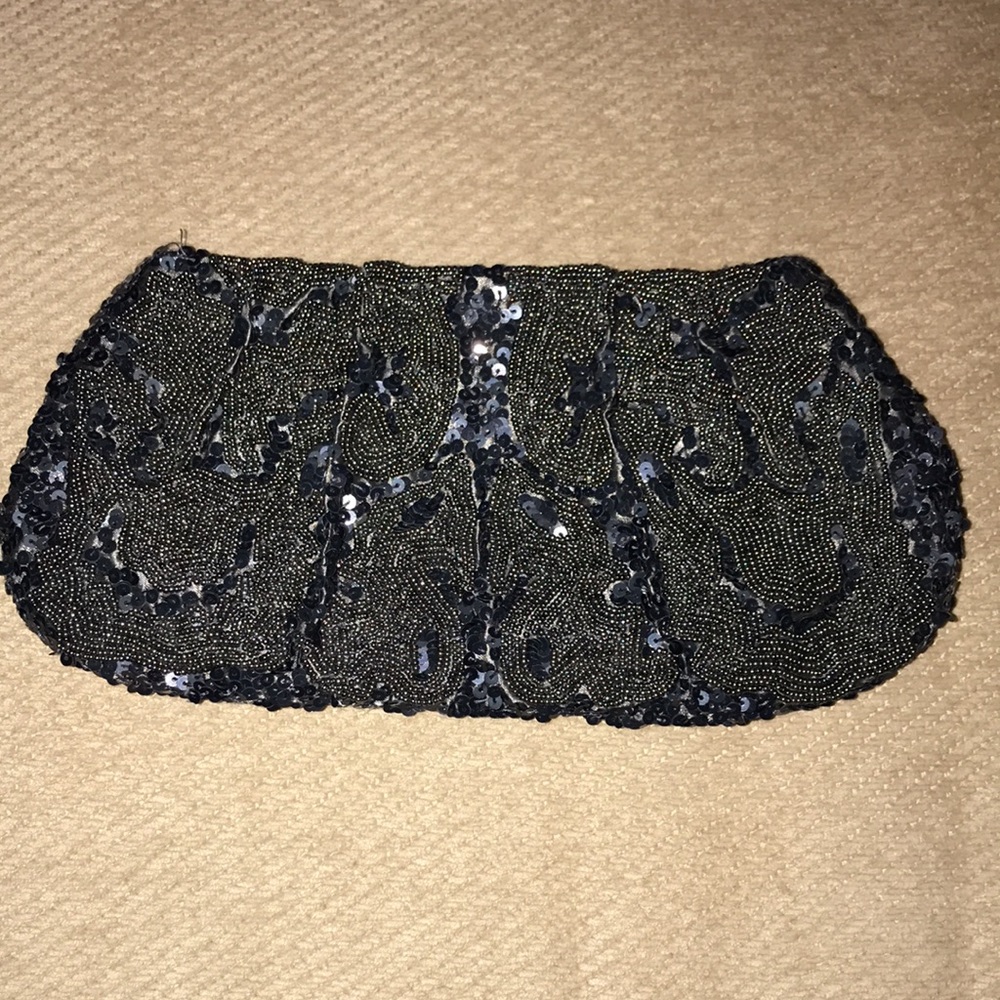 Club Monaco Woman’s Black Sequined Evening Bag